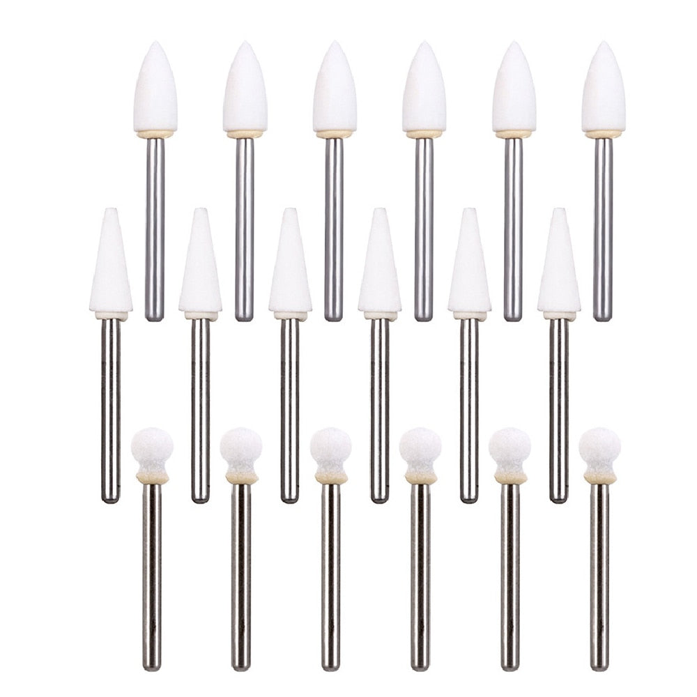 AZDENT 12Pcs/Pack Dental Polishing Stone Handpiece  Burs FG Cone Flame Dentist Teeth Whiting - KiwisLove