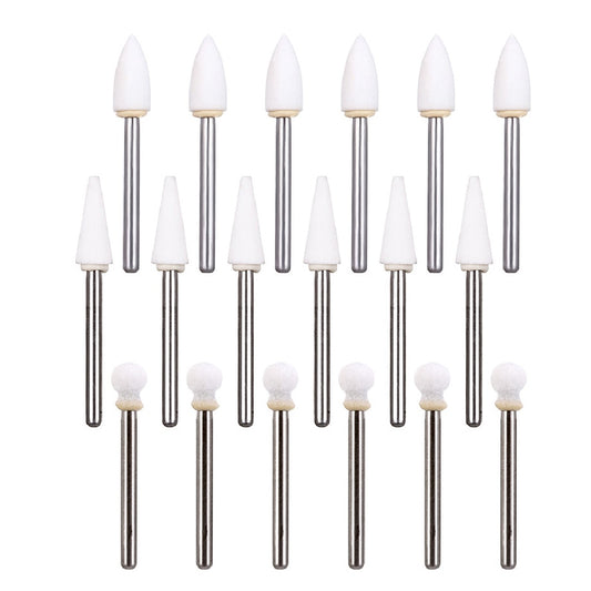 AZDENT 12Pcs/Pack Dental Polishing Stone Handpiece  Burs FG Cone Flame Dentist Teeth Whiting - KiwisLove