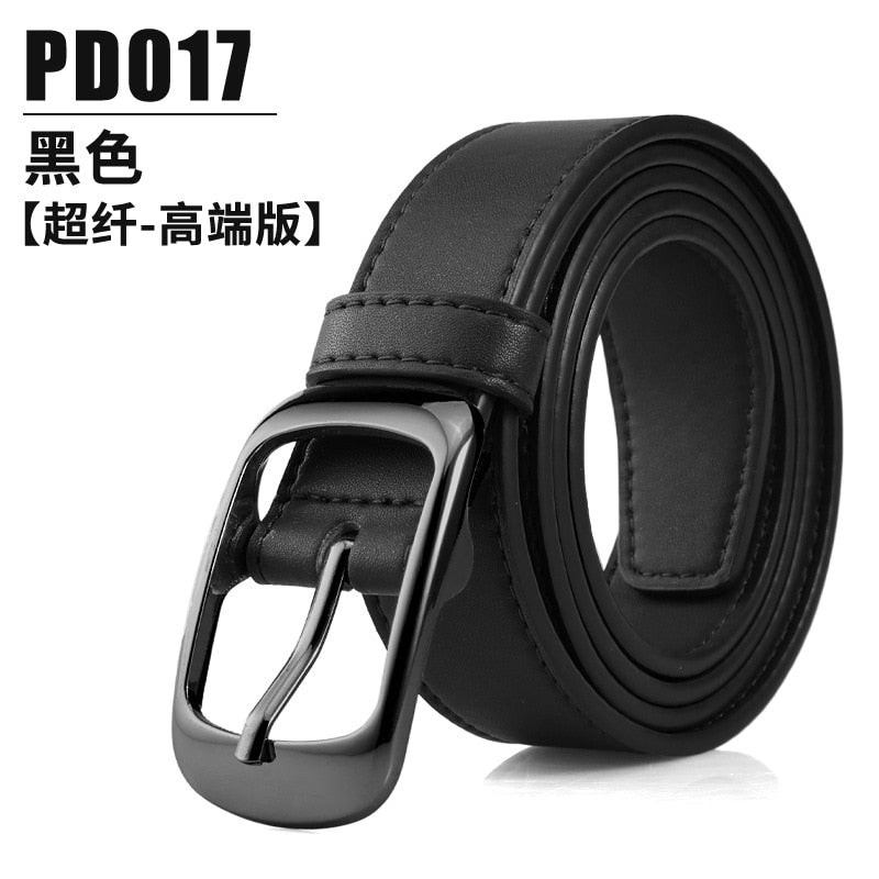 PGM Women&#39;s Golf Belt Korean Style All Match Belt Buckle 3 Colors Black Red White Microfiber Sports Belt PD017 - KiwisLove