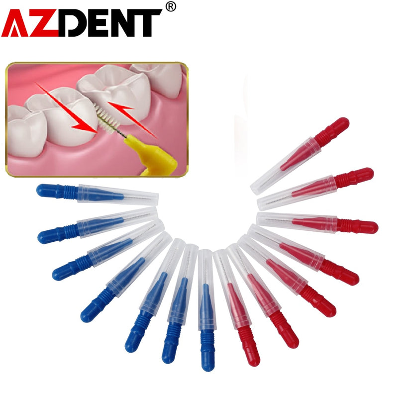 Azdent Interdental Brush Curved Interdental Brush Cleaning Tooth Socket For Orthodontics Use Head Dia.: 0.7CM