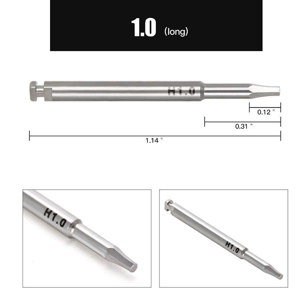1PC Azdent Dental Implant Screw Driver For Low Speed Handpiece Long Drivers 29mm Short Drivers 23mm Shank Dia.2.35mm - KiwisLove