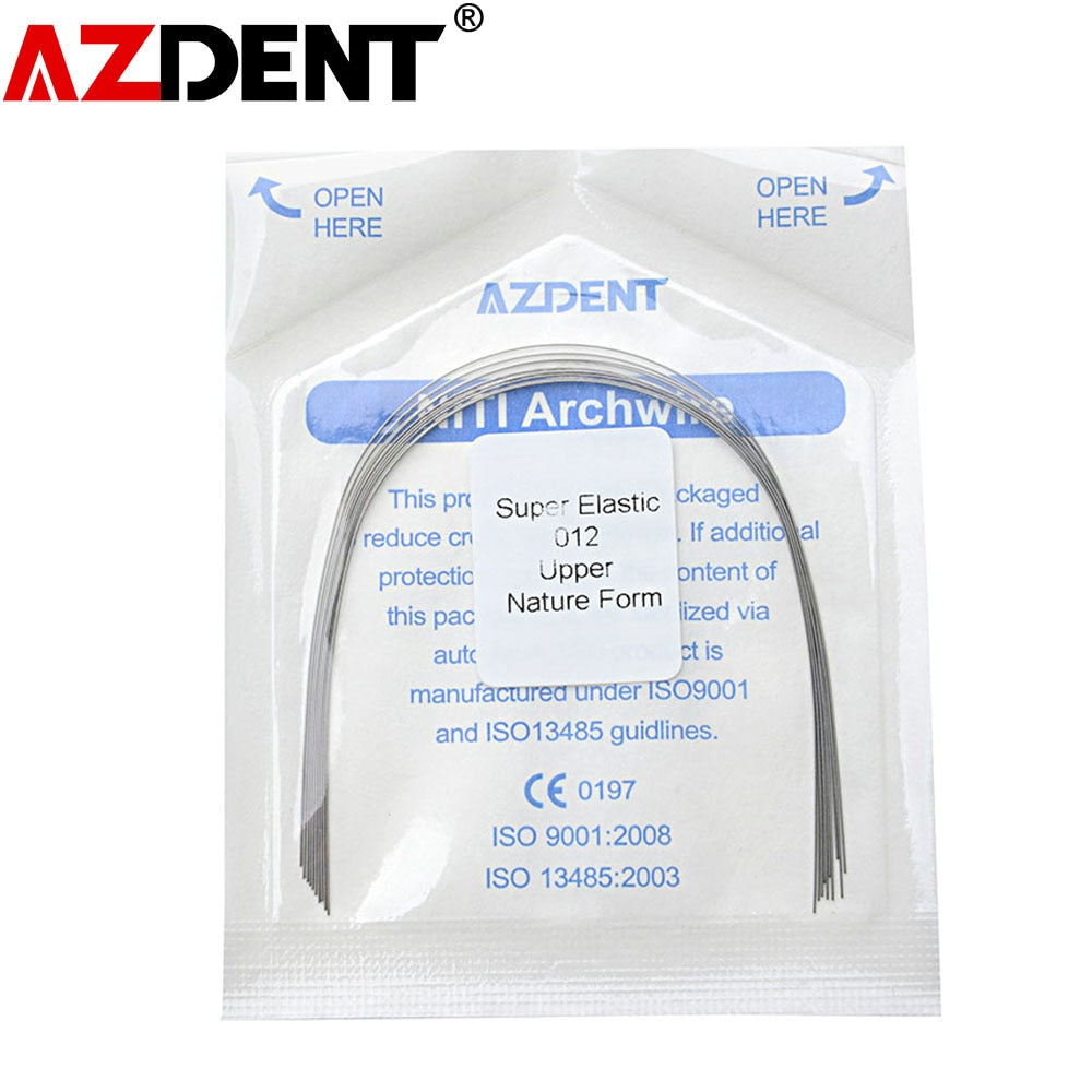 10pcs/Pack AZDENT Dental Orthodontic Natural Form Niti Round Arch Wires Dentist Super Elastic ArchWire - KiwisLove