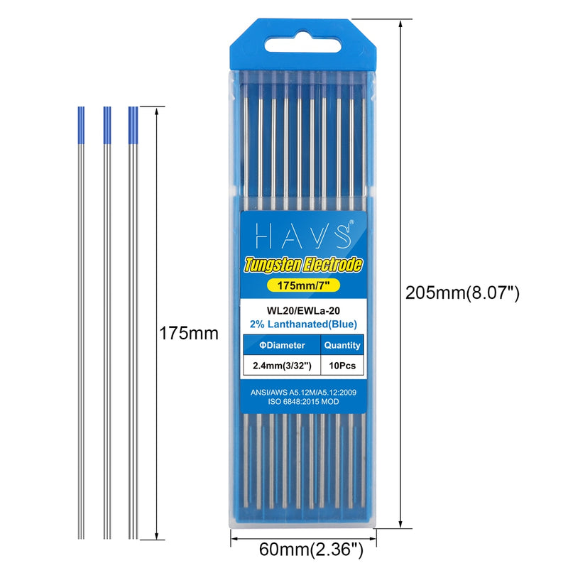 Professional Tungsten Electrodes TIG Welding Rods  1.0 1.6 2.4 3.2mm WL20 WT20 WC20 WL15 WZ8 WP WR Low Temperature - KiwisLove