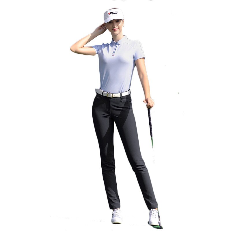 Pgm Golf Clothes Trousers Women High Elastic Pants Summer Spring Lady Casual Long Pants Quick-Drying Flared Trousers KUZ099 - KiwisLove