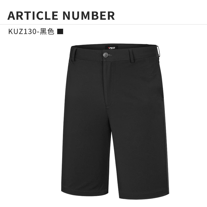 PGM Men Golf Stretch Shorts Summer Quick Dry Solid Refreshing Breathable Pants Comfortable Cotton Clothing Sports Wear  KUZ130 - KiwisLove
