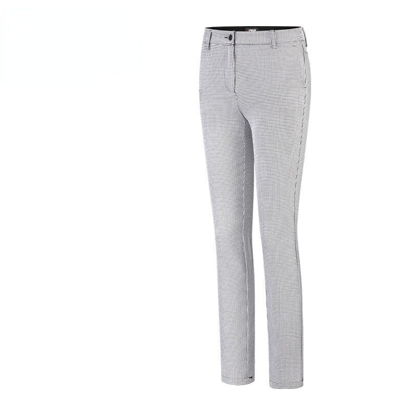 PGM golf Women Pants Sports Winter Trousers Ladies Plaid Wear Long  Slim Elastic Sweatpants Female Autumn Warm Clothing KUZ118 - KiwisLove