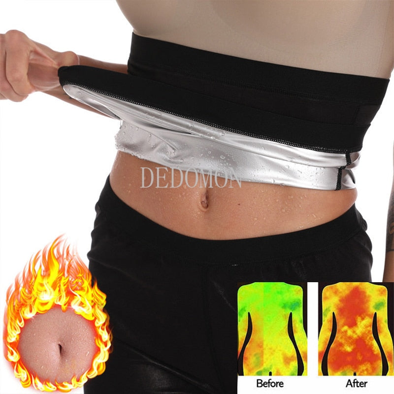 Shaperwear Sauna Waist Trainer Corset Sweat Belt Weight Loss Cincher Body Shaper Tummy Control Strap Slimming Fat Burning Belt - KiwisLove