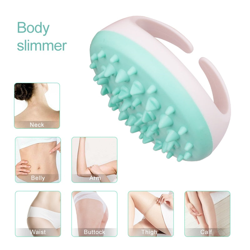 Handheld Bath Shower Anti Cellulite Full Body Massage Brush Slimming Beauty Face Skin Care Tools Face Lifting Rolller Massager - KiwisLove