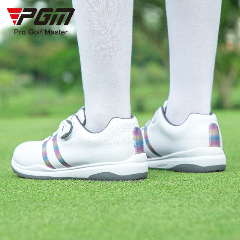 PGM Women Golf Shoes Waterproof Anti-skid Women&#39;s Light Weight Soft Breathable Sneakers Ladies Casual Knob Strap Sports XZ208 - KiwisLove
