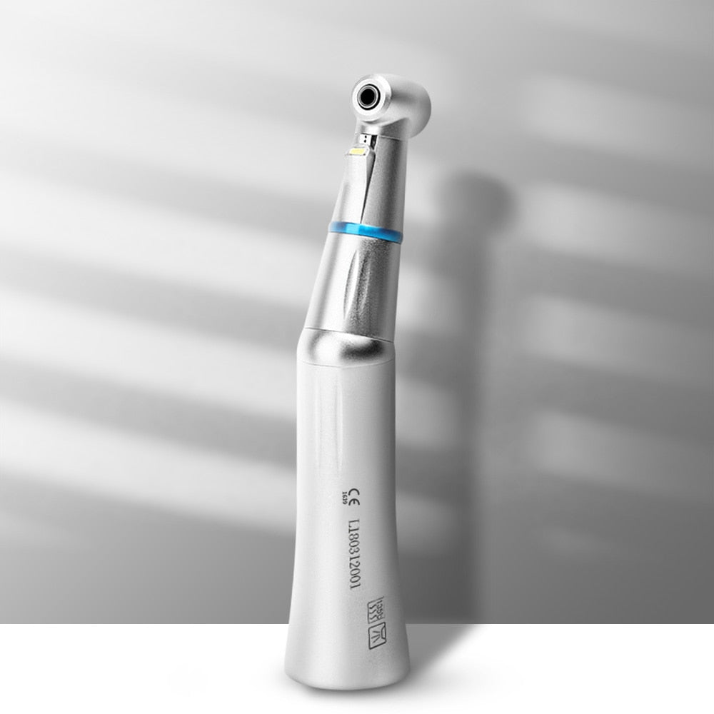 Azdent 1:1 LED Dental Handpiece E-Generator LED Contra Angle Inner Water Channel Bur Applicable Φ2.334-2.350mm - KiwisLove