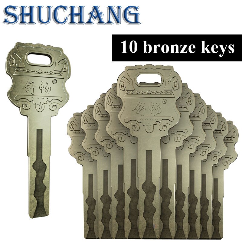 common Security door Lock Brass Cylinder  Anti Pry Stainless Steel Anti-collision beam Class C Cylinder 10 alloy keys key lock - KiwisLove