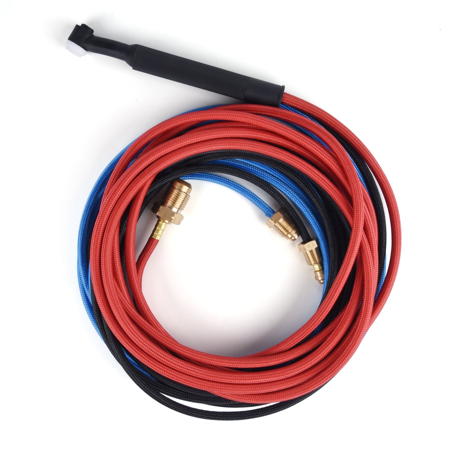 WP20 WP20F TIG Welding Torch Rubber Red Hose 4M/13.12ft Water Cooled TIG Torch L.H Stud Connector 2pins Foot Pedal - KiwisLove