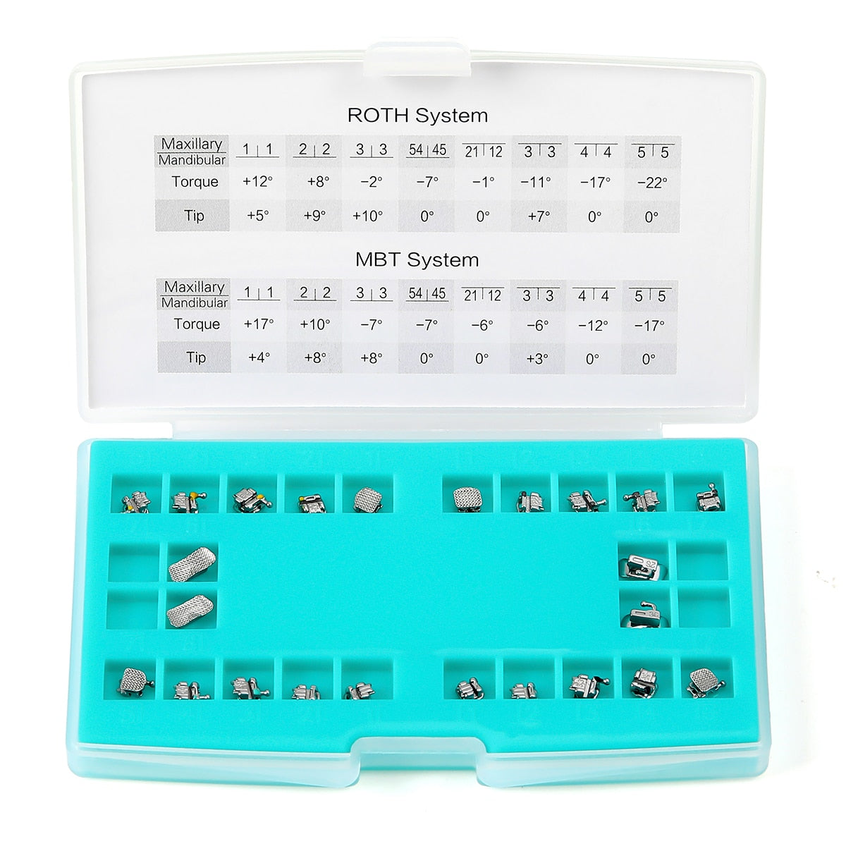 5Boxes Azdent Dental Orthodontic Self-Ligating Bracket With Buccal Tube Mini MBT/Roth 345 - KiwisLove