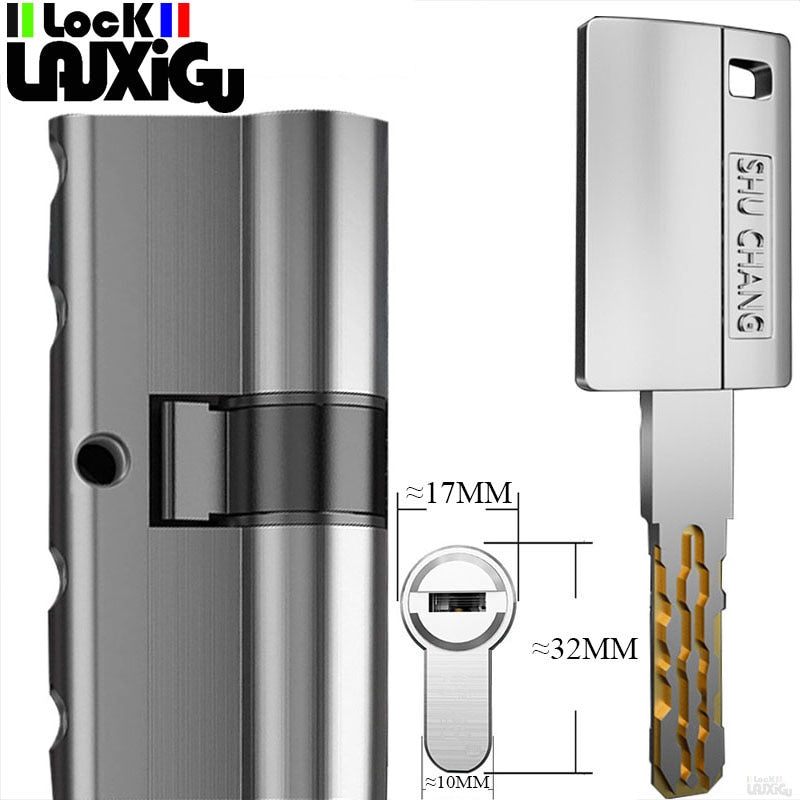 Common standard lock cylinders, cylinder locks for entry doors,  key locks.outdoor door locks,Cylinder door lock  8 alloy keys - KiwisLove