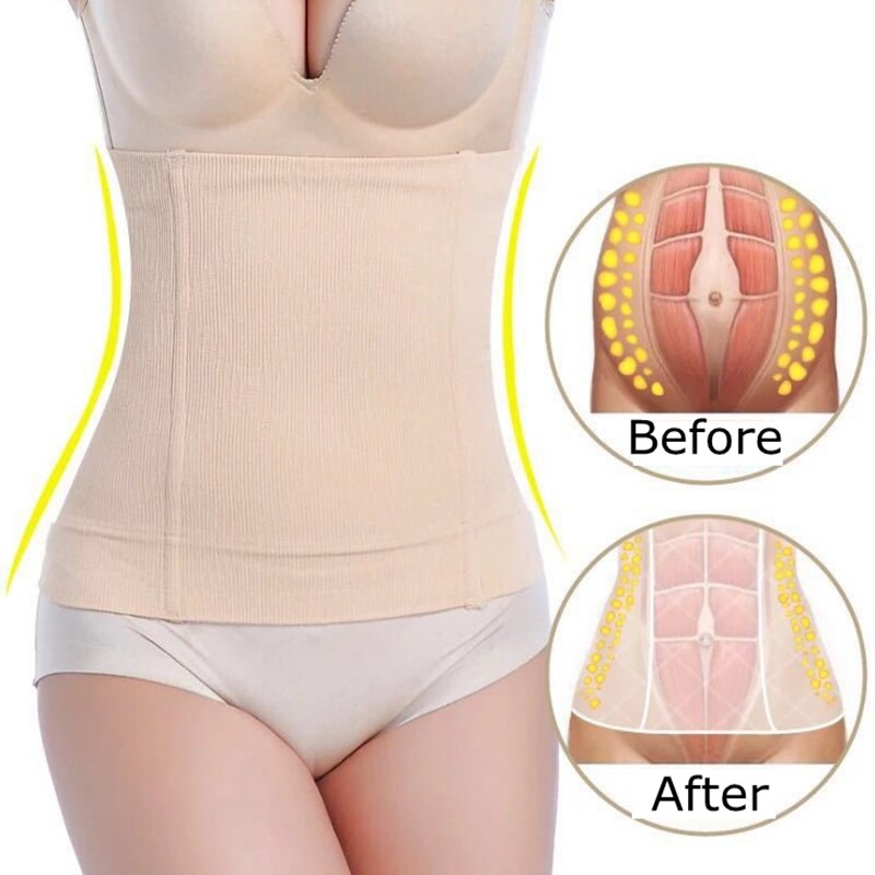 Slimming Belt Lose Weight Slimming Lumbar Sheath Flat Stomach Abdominal Nylon Shapewear Anti Cellulite Slim Patch Weight Loss - KiwisLove