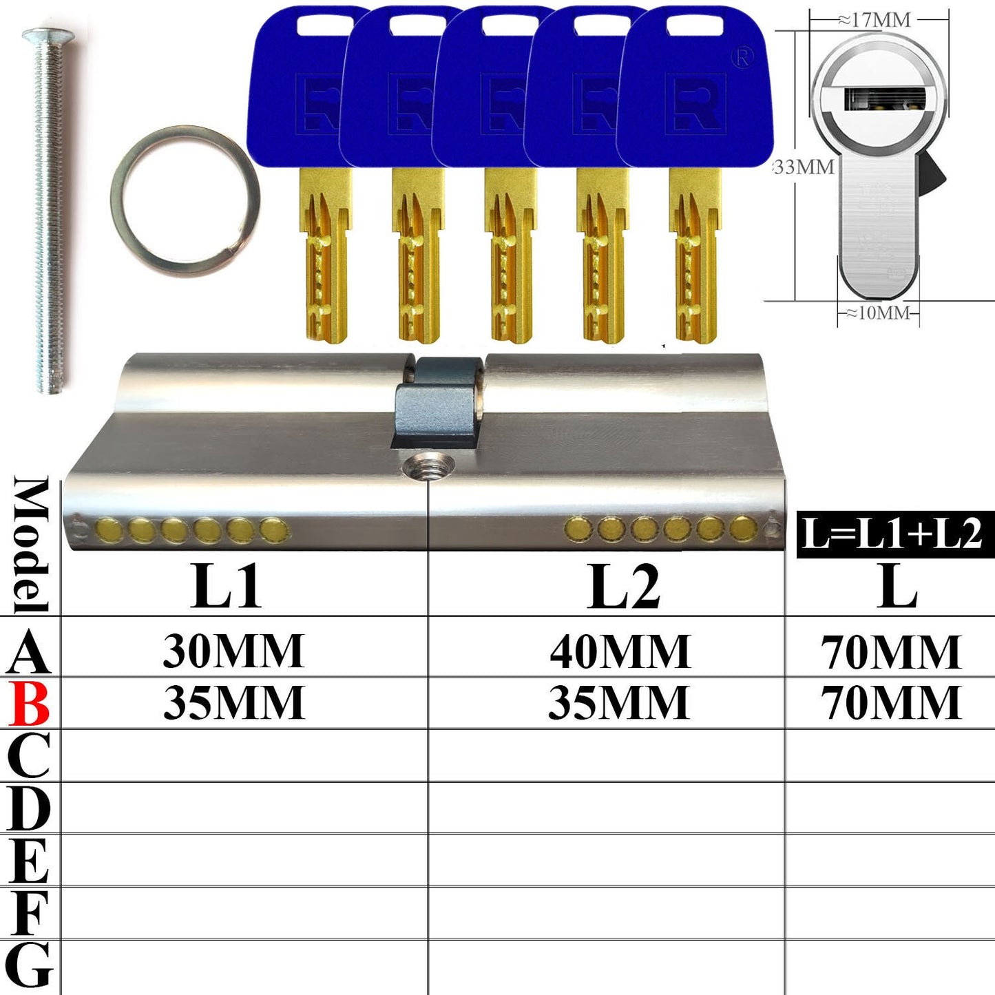 All locks use the same key, one key opens all locks Door lock Lock cylinder Door cylinder lock Entrance door lock Cylinder lock - KiwisLove