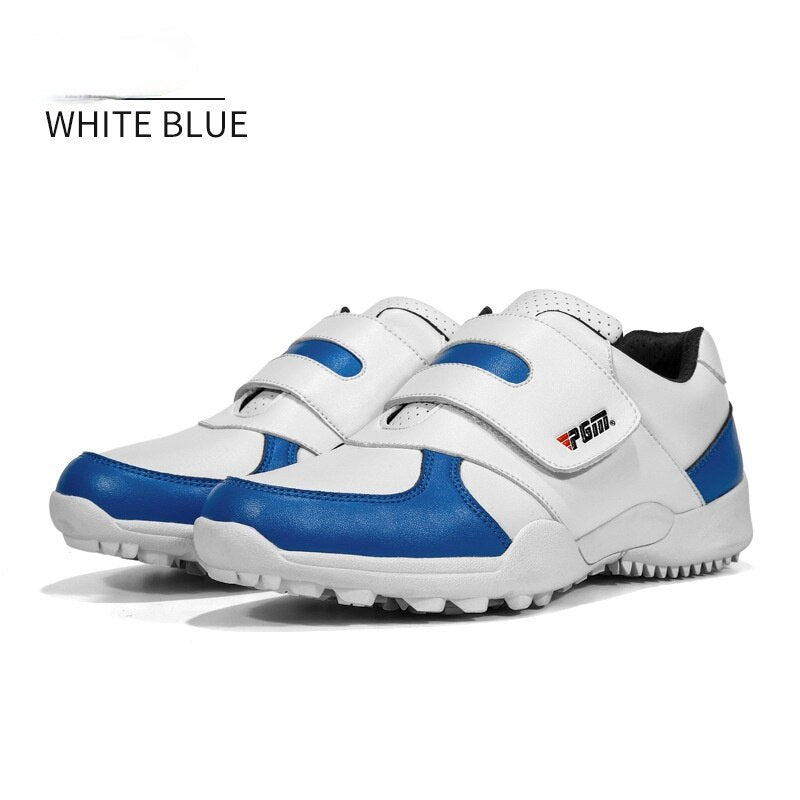 PGM Children Girls Boys Golf Shoes Anti-skid Leather Outdoor Kids Sneakers Sports Shoes XZ054 - KiwisLove