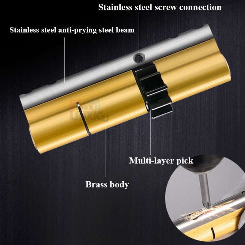 Gear door lock 10 tooth lock core 11 tooth lock 13 tooth lock outdoor door lock anti-theft door Lock cylinder Tooth lock 10 Keys - KiwisLove