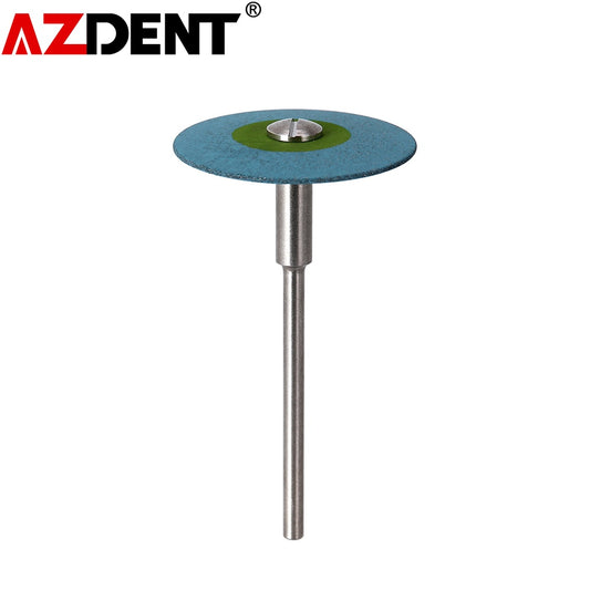 1 PC Azdent Dental (HP) 26mm Rubber Diamond Polisher Wheel Disc for Zirconia Porcelain Restorations - KiwisLove