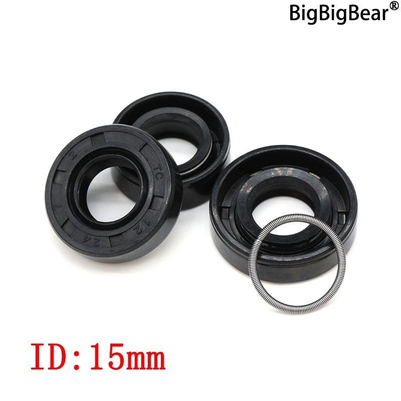 ID 15mm NBR Shaft Nitrile Rubber Oil Seal TC-15*22/24/25/26/28/30/32/35/40/42*5/7/8/10 Nitrile Double Lip Oil Seal - KiwisLove