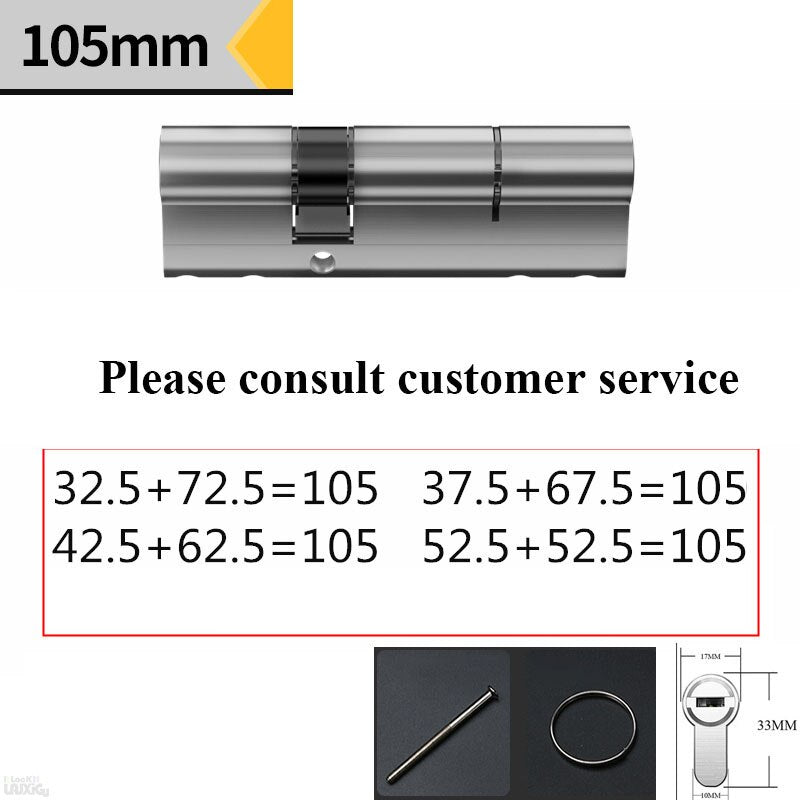 Common standard lock cylinders, cylinder locks for entry doors,  key locks.outdoor door locks,Cylinder door lock  8 alloy keys - KiwisLove