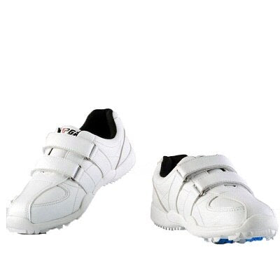PGM Children Girls Golf Shoes Anti-skid Leather Mesh Outdoor Kids Sneakers Boys Hook Loop Athletics Sports Shoes XZ007 - KiwisLove