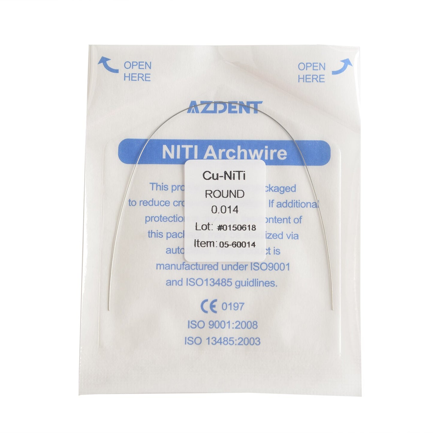 AZDENT Dental Orthodontic Copper Nickel-Titanium Arch Wires Cu NiTi Archwire Ovoid Form Rectangular / Round Dentist Tools - KiwisLove