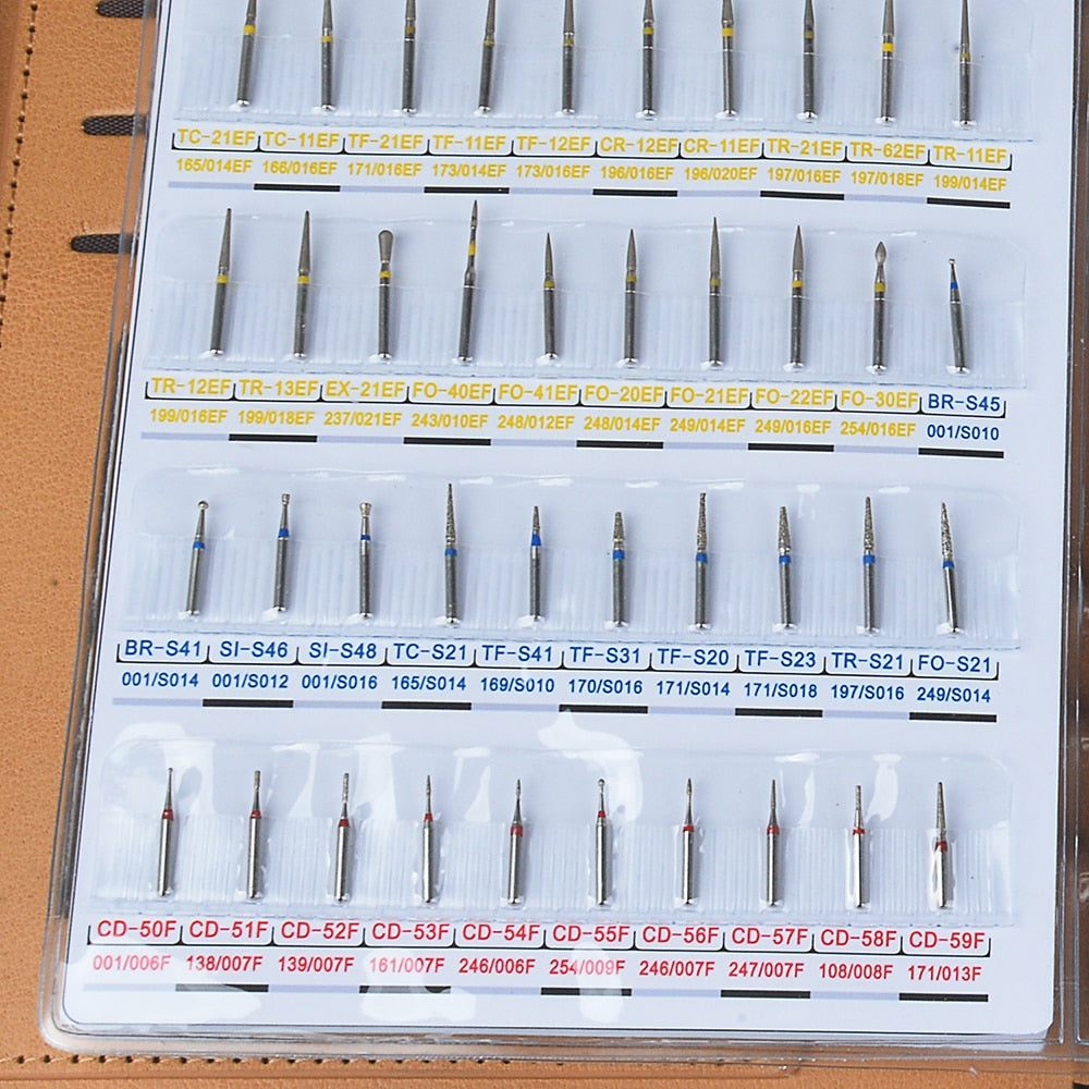 210 Type Sample Booklet Of Dental Diamond Burs Drill With Box Dia.1.6mm For High Speed Handpiece - KiwisLove