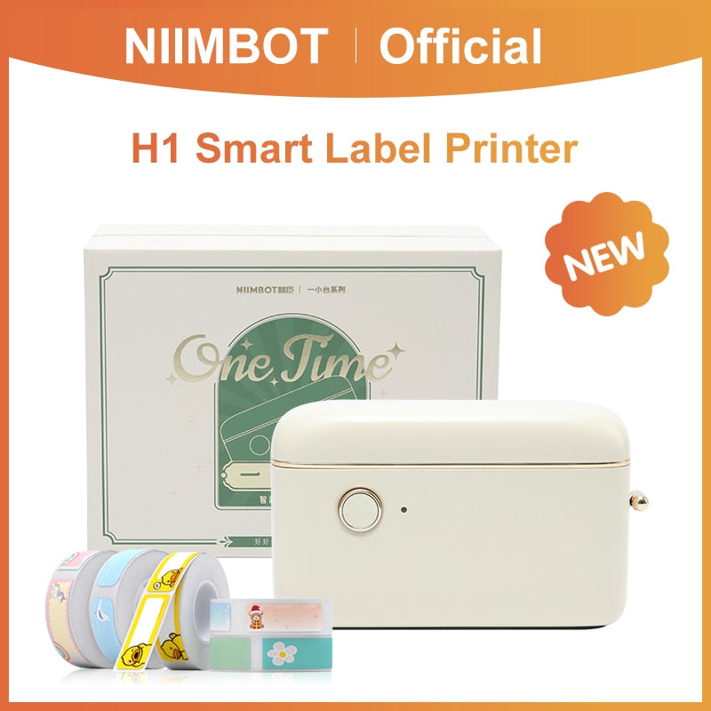 Niimbot H1 Portable Thermal Label Printer Mini Label Maker 10-15mm Label Paper Wireless Fast Printing Machine for Home Office - KiwisLove