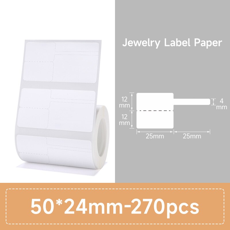 NIIMBOT B21 B3S Thermal Label 2 Rolls Clothing Price Food Self-adhesive Tag Waterproof Smart Office Pocket Printer Label Paper - KiwisLove