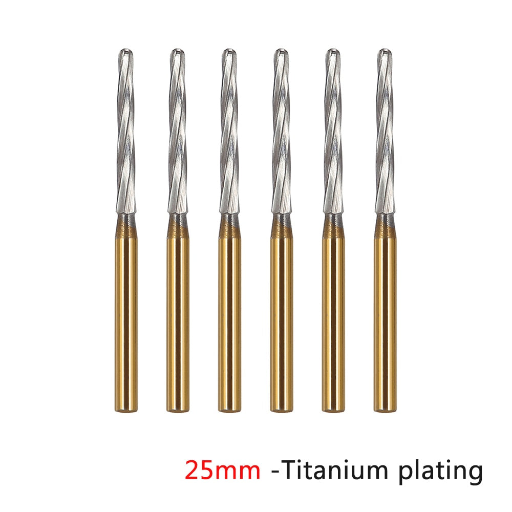 FG  Carbide Tungsten Bone Cutters Burs Drill 6pcs/Pack Tooth Extraction Burs For High Speed Handpiece - KiwisLove