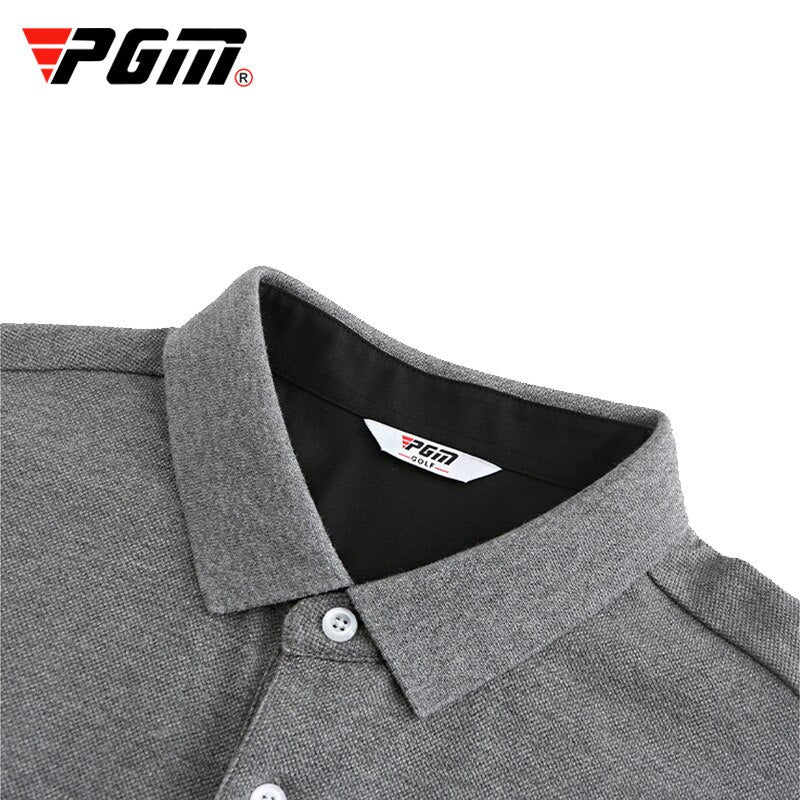 PGM Men&#39;S Golf Shirts Man Long Sleeves T Shirt Outdoor Sports Turn Down Full Sleeve Tshirt Men Winter Warm Soft Jerseys YF380 - KiwisLove