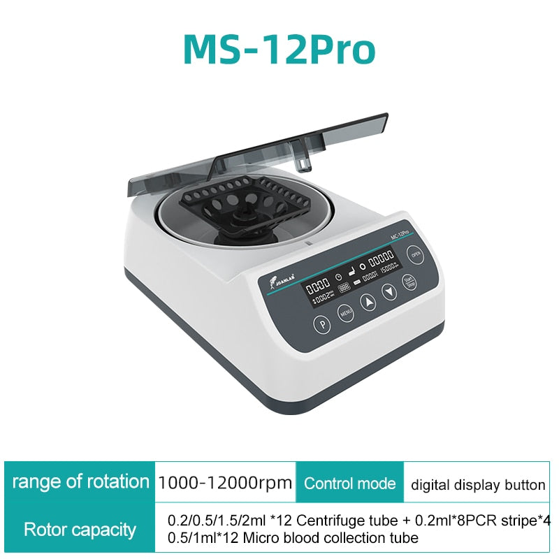 Pcr Centrifuge Machine Digital High-speed Plasma Centrifuge Lab 4000rpm 12000rpm 0.2ml 0.5ml 1.5ml 2ml Centrifuge Tube 110v 220v - KiwisLove