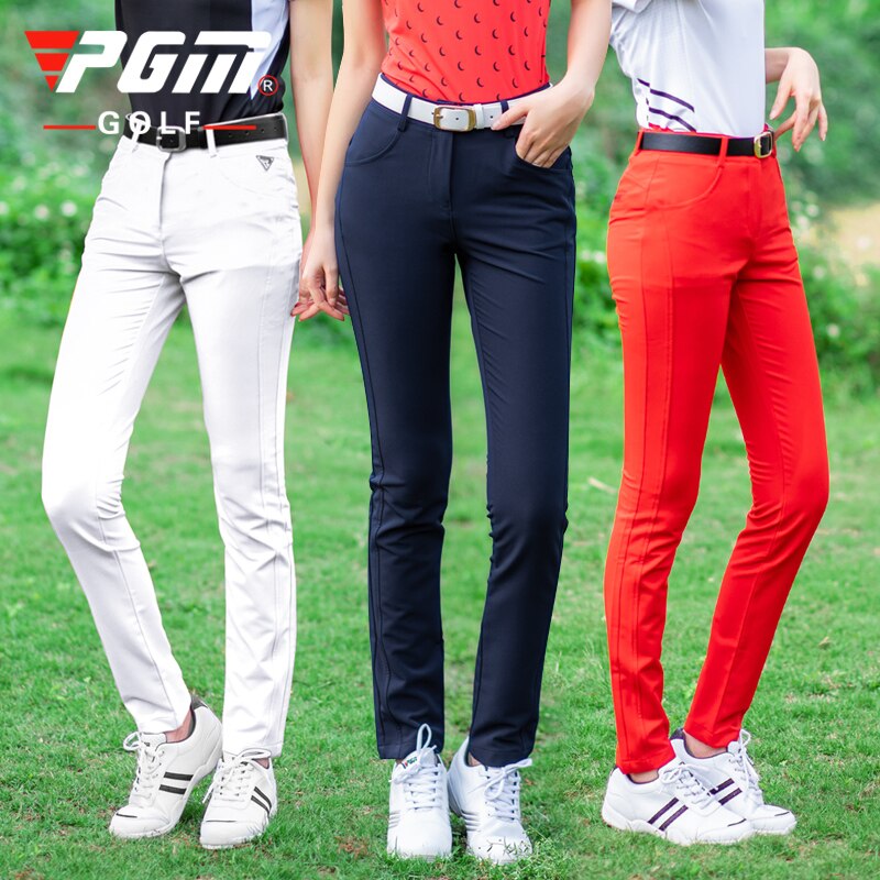 PGM Women Golf Pant Summer Spring Golf/Tennis Pants High Elastic Ladies Trouser Breathable Slim Quick Dry Pants XS-XL KUZ069 - KiwisLove