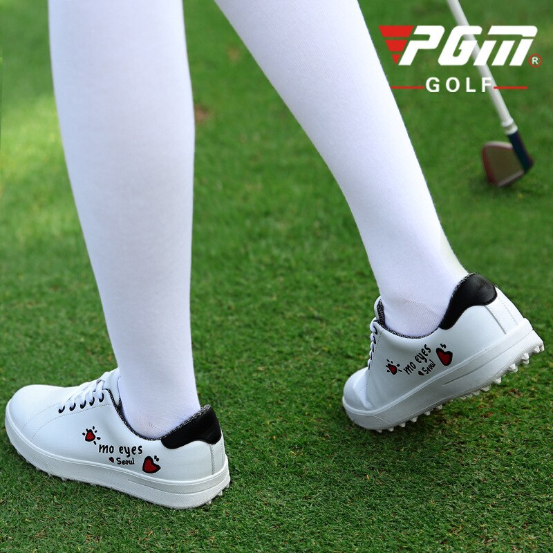 PGM Women Waterproof Golf Shoes Light Weight Soft and Breathable Universal Outdoor Camping Sports Shoes All-match White Shoes - KiwisLove