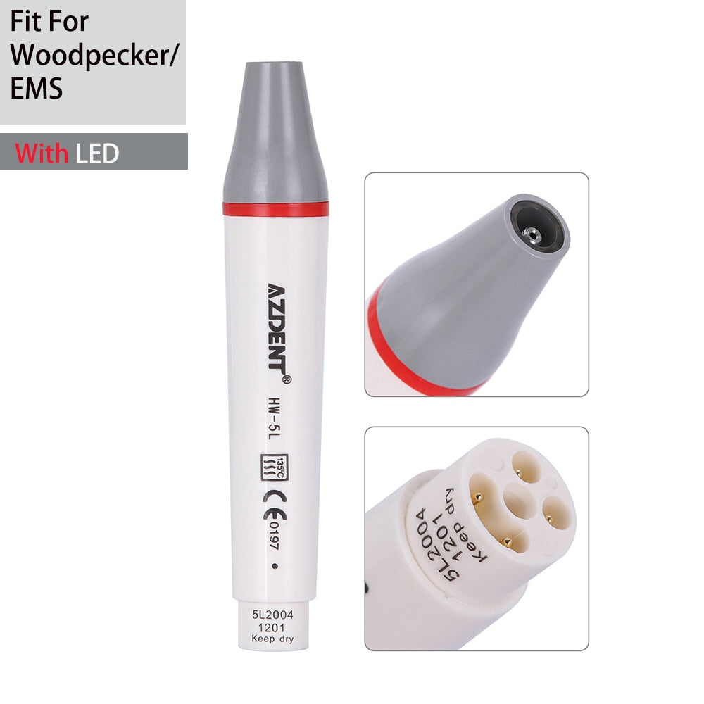 AZDENT Dental Ultrasonic Piezo Scaler Handpiece LED Fit For HW-3H SATELEC DTE WOODPECKER EMS VRN - KiwisLove