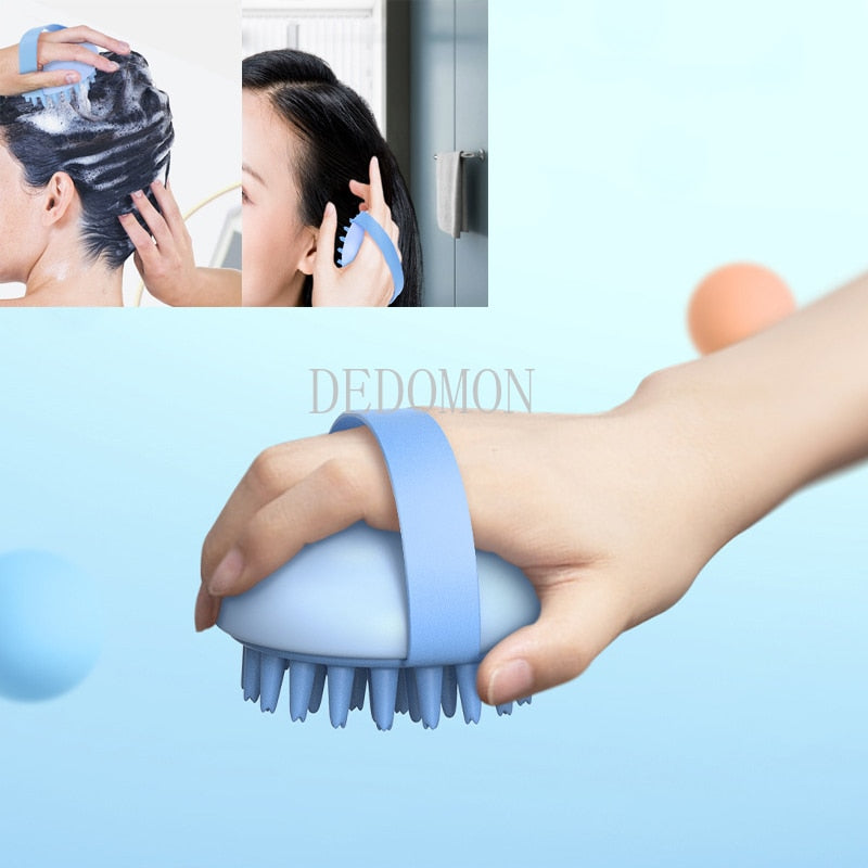 Silicone Shampoo Scalp Hair Massager Shampoo Massage Comb Bath Massage Brush Scalp Massager Hair Shower Brush Comb Massage Tool - KiwisLove