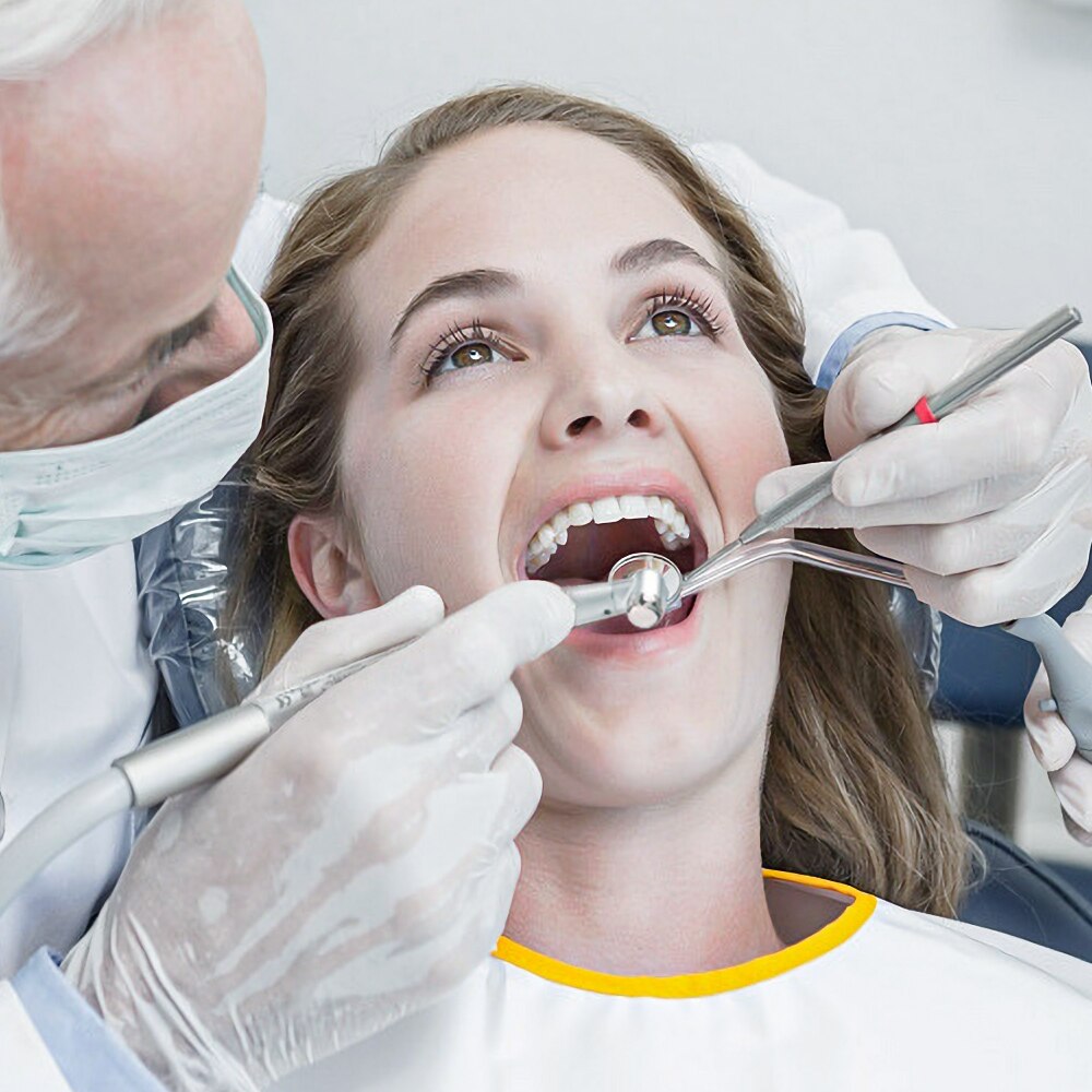 Dental High Speed Handpiece Turbine 2 /4 Hole Standard Push Button 1 Way Spray Apply Bur 1.6mm - KiwisLove