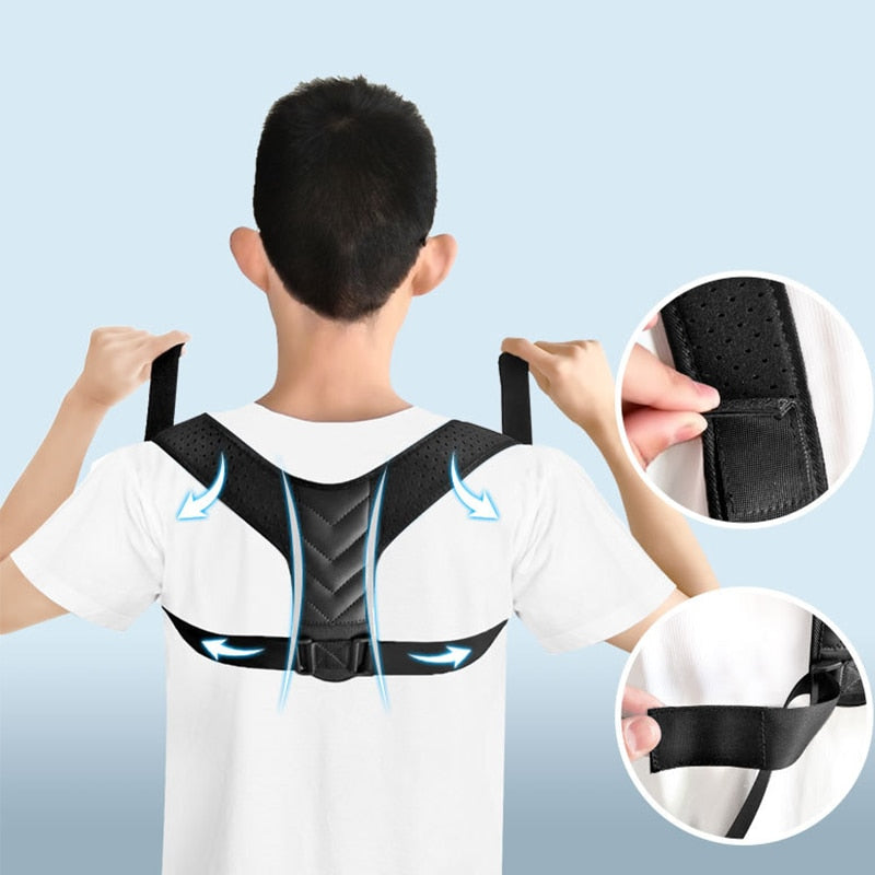 Braces Supports Belt Adjustable Back Posture Corrector Clavicle Spine Back Shoulder Lumbar Brace Support Belt Posture Correction - KiwisLove