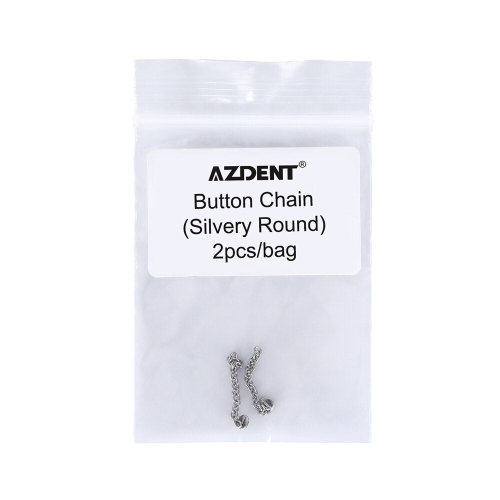 Azdent 2pcs/Pack Dental Orthodontics Lingual Traction Button  Chain Golden Round Acessorios Materials - KiwisLove