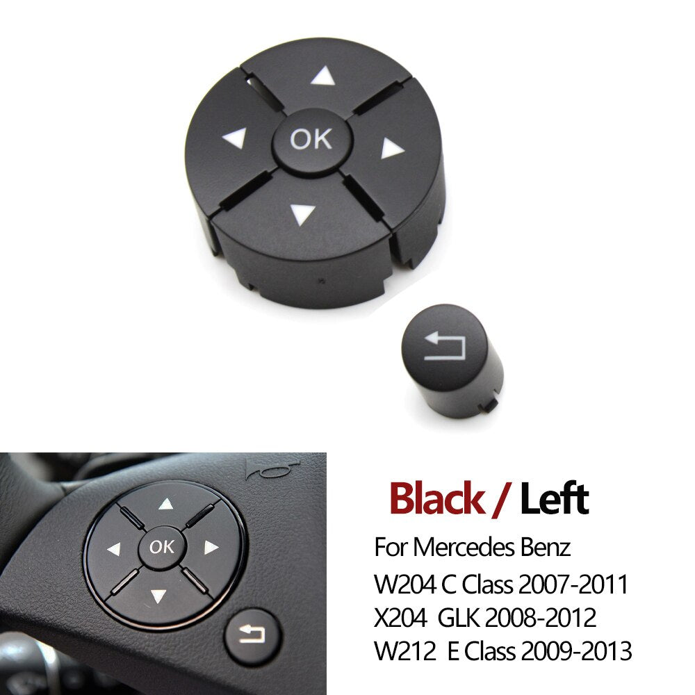 Car Steering Wheel Buttons Switch Cover Trim Repair Kit For Mercedes Benz 204 C Class GLK X204 E Class W212 - KiwisLove