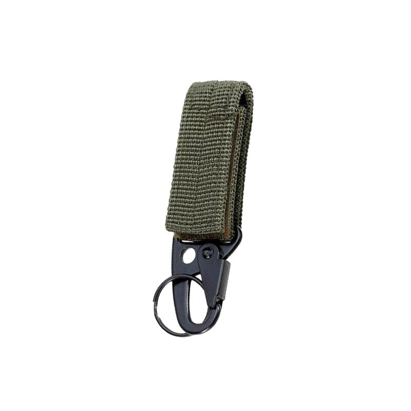 1PCS Outdoor Tool Nylon Key Ring Holder TacticalGear Clip Belt Keepers Military Utility Hanger Carabiner Tactical Molle Hook - KiwisLove