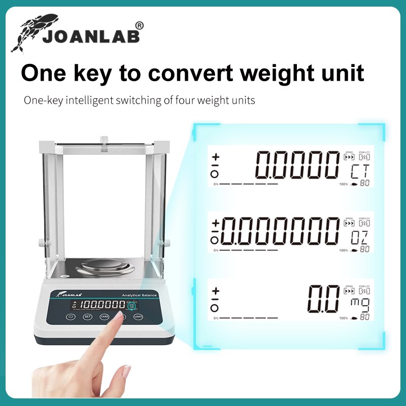 JOANLAB Precise Balance Lab Digital Balance Precision Scale Electronic Analytical Balance Range: 120/220g Resolution: 0.0001g - KiwisLove