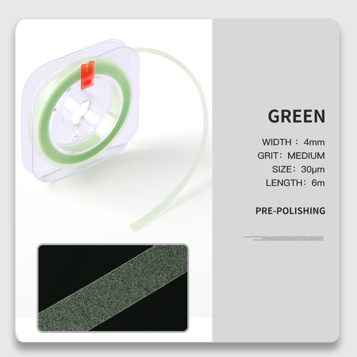 Dental Polishing Strip Roll 4mm Resin Tooth Grinding Sanding  Length-6m  Width-4mm 50μm 30μm20μm - KiwisLove
