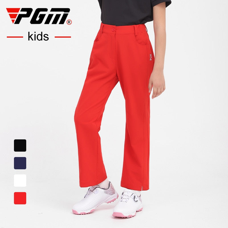 PGM Quick-drying Golf Clothing Children Pants Girls Fashion Breathable Trousers Outdoor SportsWear Cotton Pants KUZ100 - KiwisLove