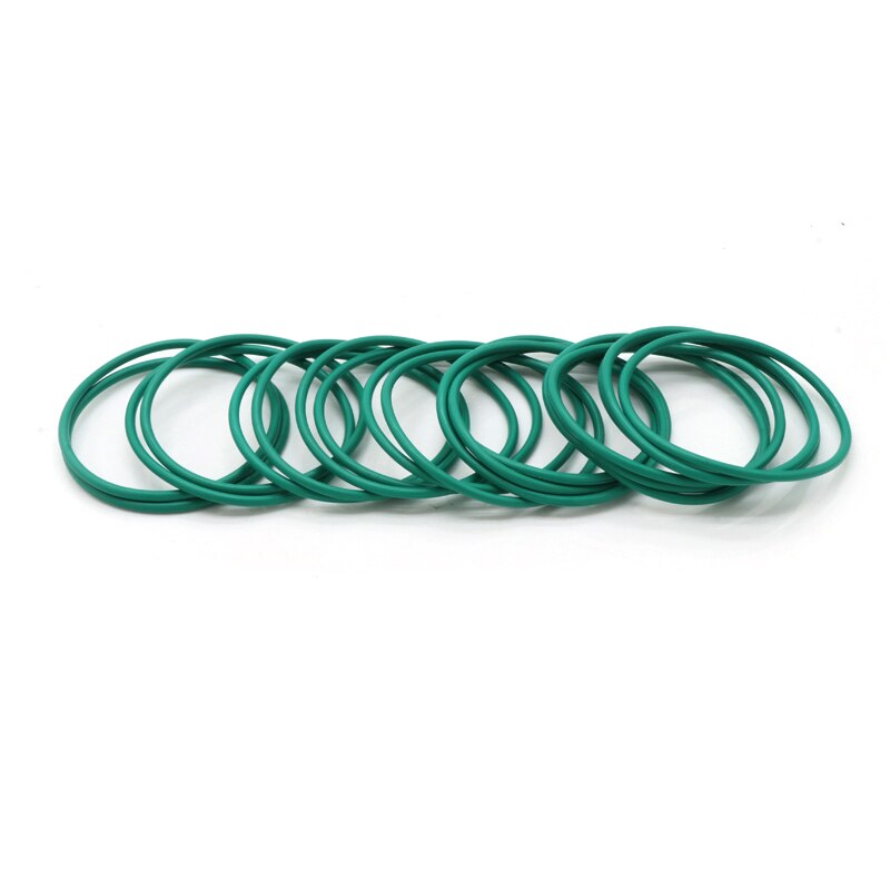 10Pcs CS 1.5mm OD 5~100mm Green FKM Fluorine Rubber O Ring Sealing Gasket Insulation Oil High Temperature Resistance Green - KiwisLove