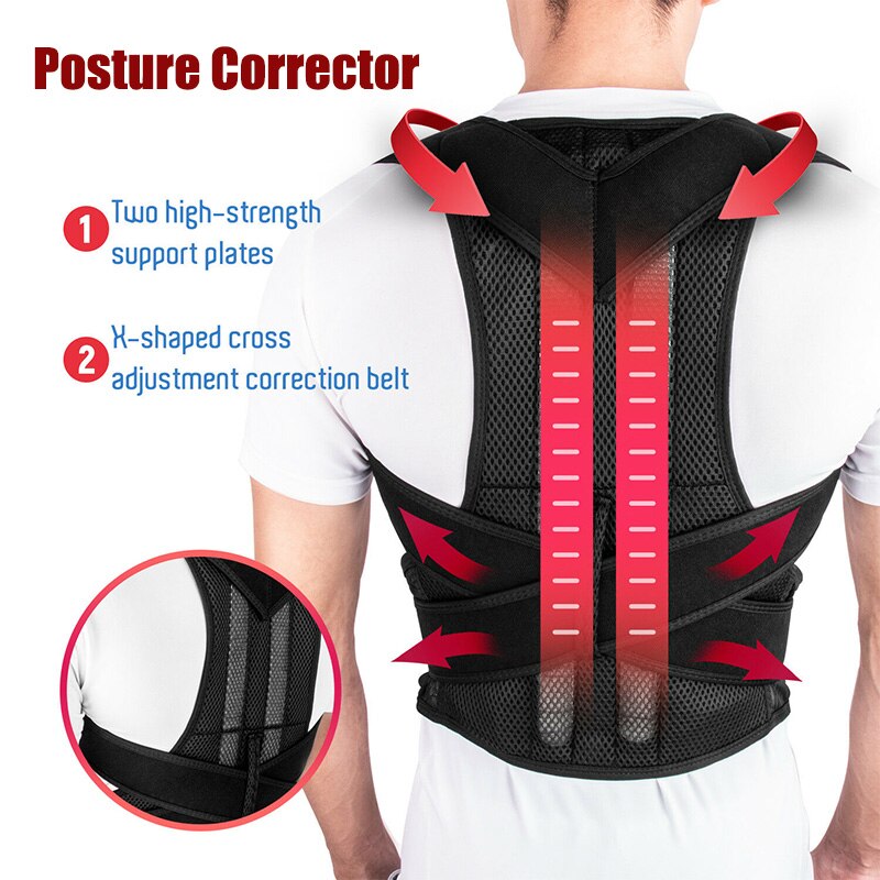 Posture Corrector Back Posture Brace Clavicle Support Stop Slouching and Hunching Adjustable Back Trainer Unisex - KiwisLove