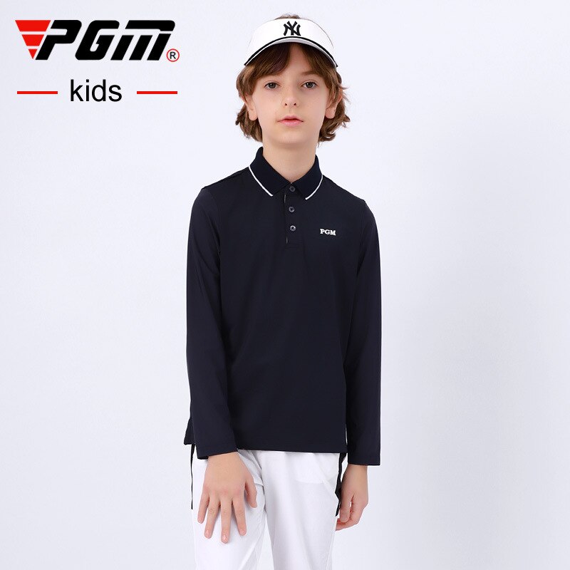 PGM Boys Golf Wear Shirt Children Sun-proof Clothing Long Sleeve Base Undershirt Youth Sports Clothes White Ultralight YF407 - KiwisLove