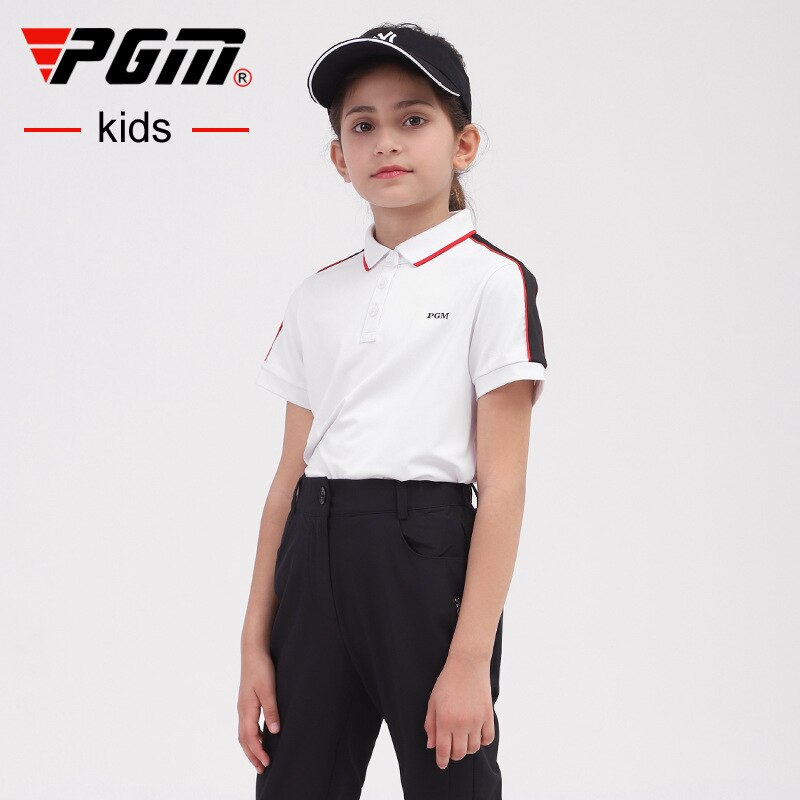 PGM Golf T-shirt Golf Clothing Girl Quick-drying Golf shirts Summer Breathable Elastic Golf Short Sleeved Uniforms YF411 - KiwisLove