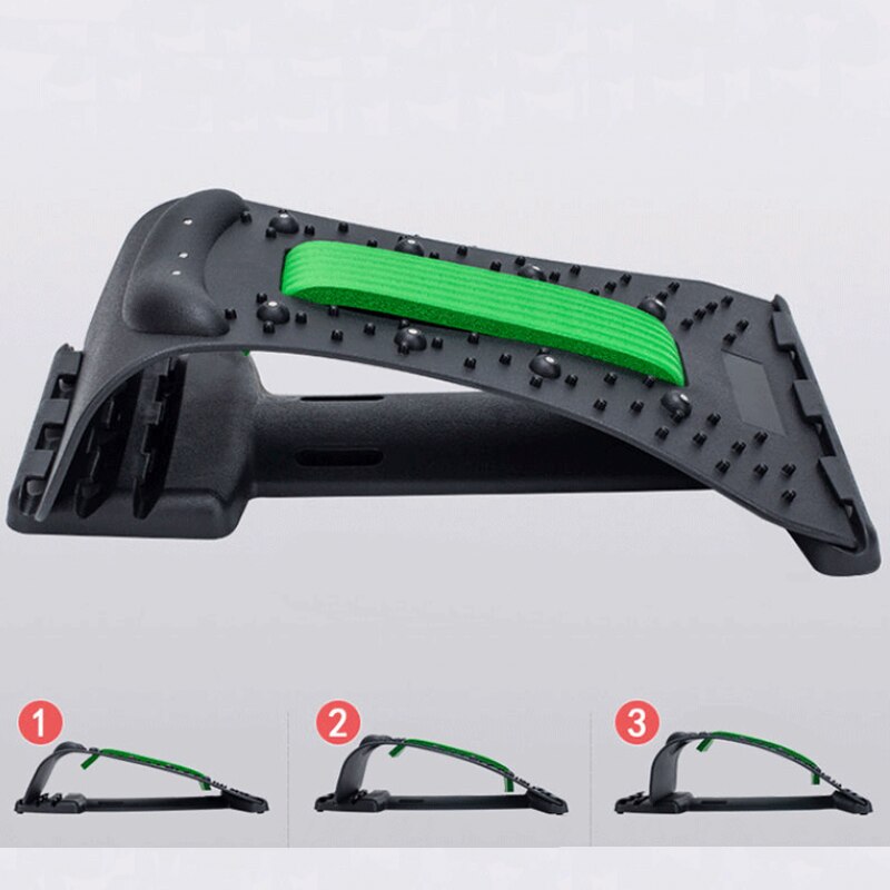 Magnetotherapy Neck Massage Stretcher Support Back Spine Pain Relief Chiropractic Lumbar Relief Back Stretcher Fitness Equipment - KiwisLove